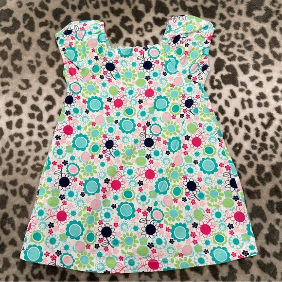 NWOT Jumping Beans Short Sleeve Floral Smocked Top in White Blue Size 4 Girls - Picture 11 of 17